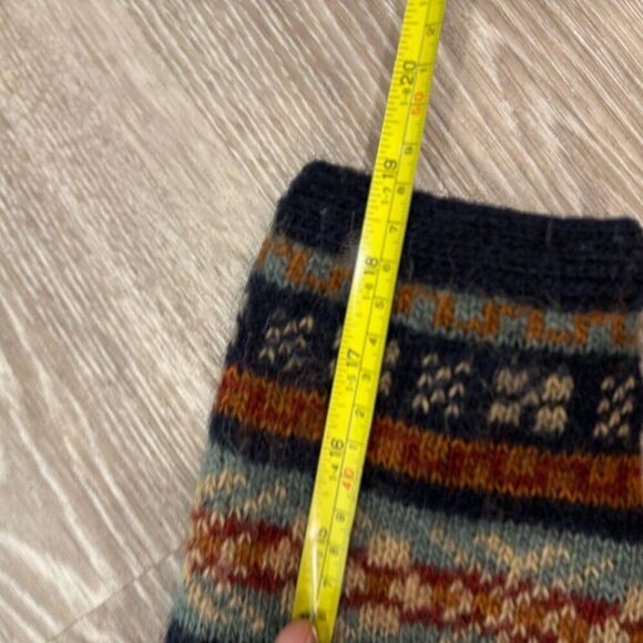 SAGA Vintage 90s Streetwear Womens Fair Isle Knit Cardigan Sweater sz L - Picture 10 of 10